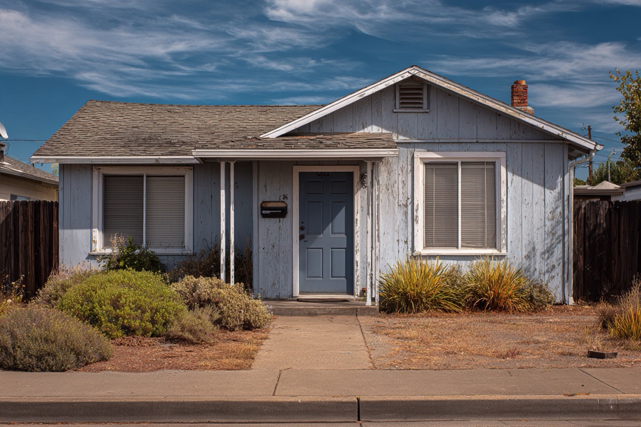 California property owner serving eviction notice to squatters