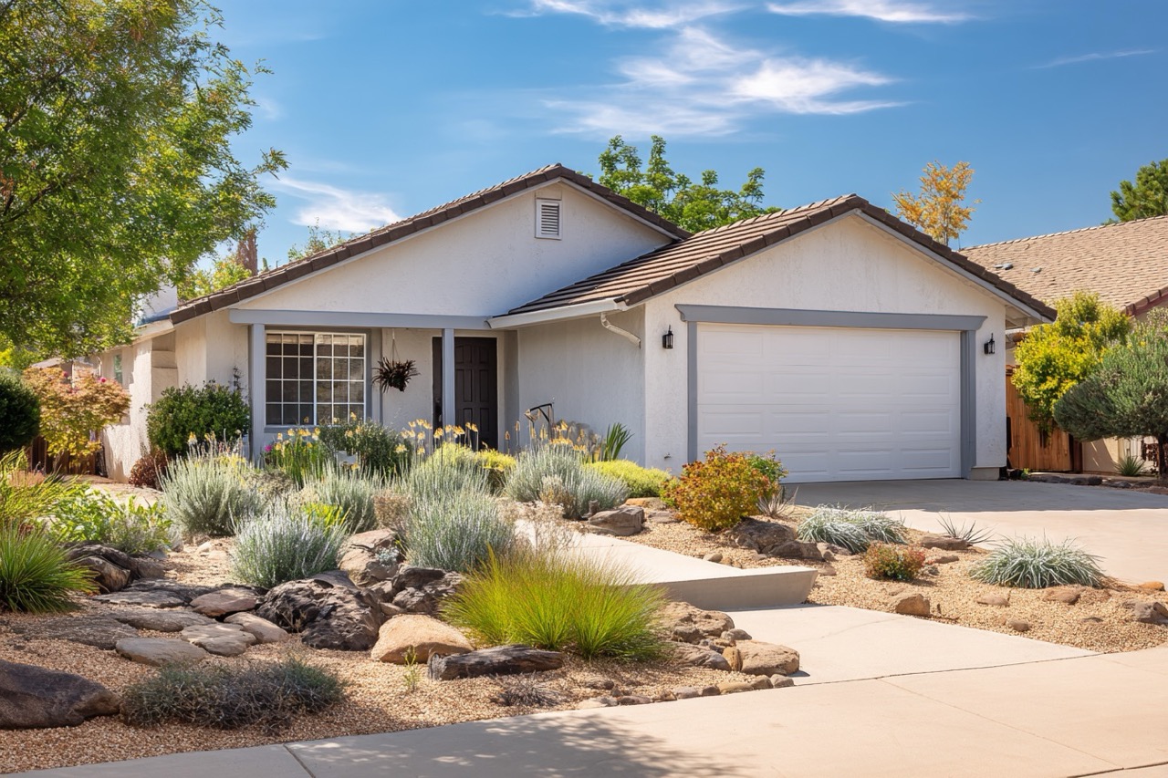 Rental property in California with improved curb appeal and landscaping